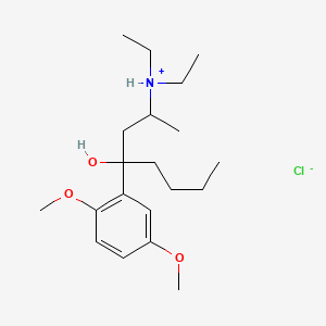 2-Diethylamino-4-(2,5-dimethoxyphenyl)-4-octanol hydrochloride