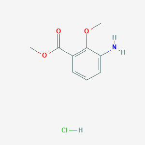 molecular formula C9H12ClNO3 B1378177 3-氨基-2-甲氧基苯甲酸甲酯盐酸盐 CAS No. 1187927-19-0