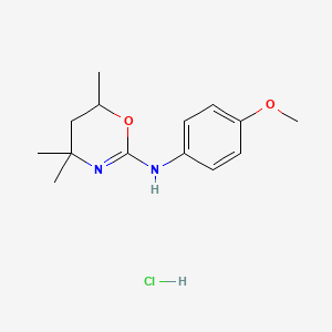 5,6-Dihydro-2-p-anisidino-4,4,6-trimethyl-4H-1,3-oxazine hydrochloride