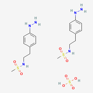 N-[2-(4-hydrazinylphenyl)ethyl]methanesulfonamide;sulfuric acid