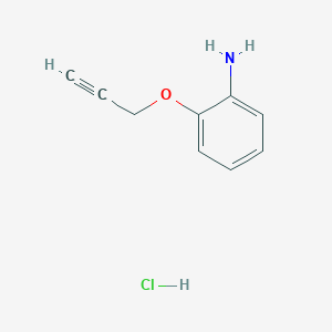 molecular formula C9H10ClNO B1378183 [2-(2-丙炔-1-yloxy)苯基]胺盐酸盐 CAS No. 1559062-13-3