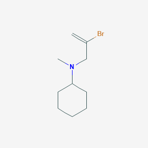 B1378188 2-Bromo-3-(N-methylcyclohexylamino)prop-1-ene CAS No. 1306746-96-2