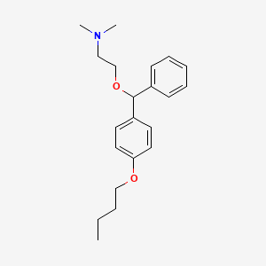 ETHYLAMINE, 2-((p-BUTOXY-alpha-PHENYLBENZYL)OXY)-N,N-DIMETHYL-