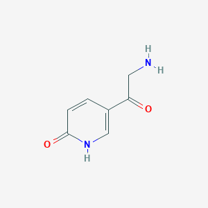 molecular formula C7H8N2O2 B13781919 5-(2-aminoacetyl)-1H-pyridin-2-one 