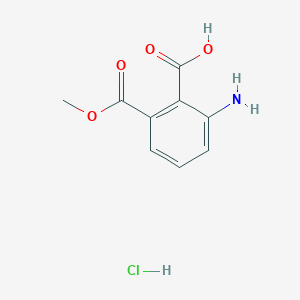 molecular formula C9H10ClNO4 B1378199 2-氨基-6-(甲氧羰基)苯甲酸盐酸盐 CAS No. 311310-97-1