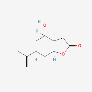 (3aS,4R,6S,7aR)-hexahydro-4-hydroxy-3a-methyl-6-(1-methylethenyl)benzofuran-2(3H)-one