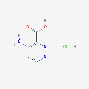 molecular formula C5H6ClN3O2 B1378203 4-氨基-哒嗪-3-羧酸盐酸盐 CAS No. 1414958-84-1