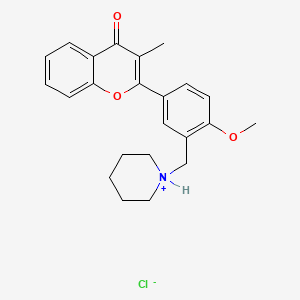 4'-Methoxy-3-methyl-3'-(piperidinomethyl)flavone hydrochloride