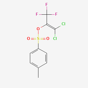 1,1-Dichloro-3,3,3-trifluoroprop-1-en-2-yl 4-methylbenzene-1-sulfonate