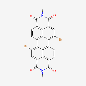 11,22-dibromo-7,18-dimethyl-7,18-diazaheptacyclo[14.6.2.22,5.03,12.04,9.013,23.020,24]hexacosa-1(22),2,4,9,11,13(23),14,16(24),20,25-decaene-6,8,17,19-tetrone