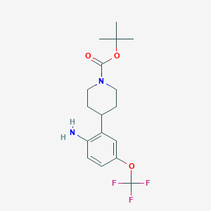 tert-butyl 4-[2-amino-5-(trifluoromethoxy)phenyl]piperidine-1-carboxylate