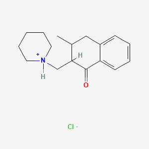 2-Piperidinomethyl-3-methyl-1-tetralone hydrochloride