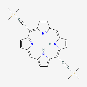 molecular formula C30H30N4Si2 B13782120 5,15-Bis((trimethylsilyl)ethynyl)porphyrin 