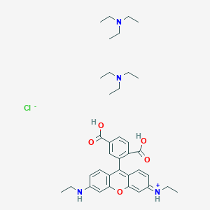 [9-(2,5-dicarboxyphenyl)-6-(ethylamino)xanthen-3-ylidene]-ethylazanium;N,N-diethylethanamine;chloride