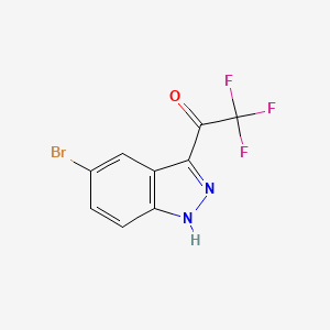 molecular formula C9H4BrF3N2O B1378241 5-Bromo-3-trifluoroacetyl-1H-indazole CAS No. 1190315-62-8