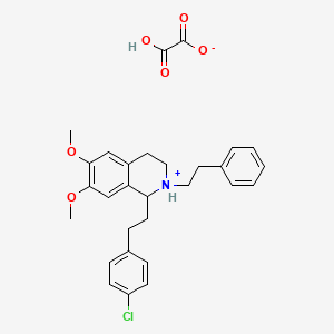 1-(4-Chlorophenethyl)-6,7-dimethoxy-2-phenethyl-1,2,3,4-tetrahydroisoquinoline oxalate