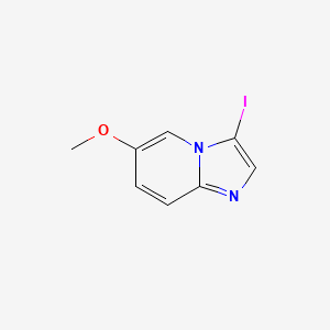 molecular formula C8H7IN2O B1378243 3-Iodo-6-methoxyimidazo[1,2-a]pyridine CAS No. 1044733-64-3