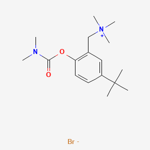 (5-tert-Butyl-2-hydroxybenzyl)trimethylammonium bromide dimethylcarbamate (ester)