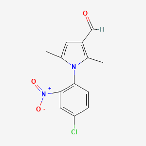 1-(4-chloro-2-nitrophenyl)-2,5-dimethylpyrrole-3-carbaldehyde