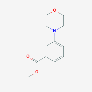 molecular formula C12H15NO3 B137825 甲基3-吗啉基苯甲酸酯 CAS No. 145127-37-3