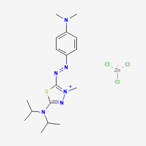 5-(Diisopropylamino)-2-[[4-(dimethylamino)phenyl]azo]-3-methyl-1,3,4-thiadiazolium trichlorozincate(1-)