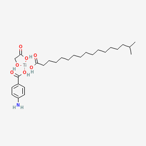 Isostearoyl 4-aminobenzoyl glycolyl titanate