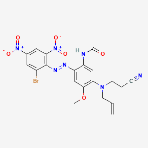 N-[2-[(2-Bromo-4,6-dinitrophenyl)azo]-5-[(2-cyanoethyl)-2-propenylamino]-4-methoxyphenyl]acetamide