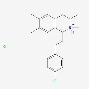 Isoquinoline, 1,2,3,4-tetrahydro-1-(4-chlorophenethyl)-2,3,6,7-tetramethyl-, hydrochloride