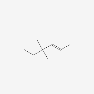 molecular formula C10H20 B13782591 2-Hexene, 2,3,4,4-tetramethyl- CAS No. 67634-13-3