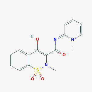 2-Methyl-N-2-(1-methylpyridinium)-2H-1,2-benzothiazine-3-carboxamide-4-olate 1,1-Dioxide