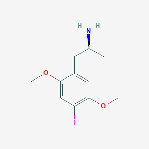 molecular formula C11H16INO2 B13782735 Benzeneethanamine, 4-iodo-2,5-dimethoxy-alpha-methyl-, (alphaS)- CAS No. 99665-04-0