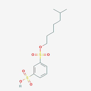 3-{[(6-Methylheptyl)oxy]sulfonyl}benzene-1-sulfonic acid