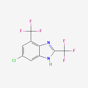 Benzimidazole, 2,4-bis(trifluoromethyl)-6-chloro-