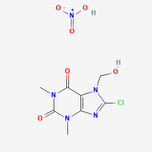 Theophylline, 8-chloro-7-hydroxymethyl-, nitrate (ester)