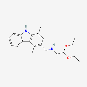 3-(2,2-Diethoxyethylaminomethyl)-1,4-dimethyl-carbazole