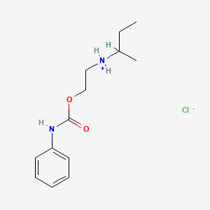 butan-2-yl-[2-(phenylcarbamoyloxy)ethyl]azanium;chloride