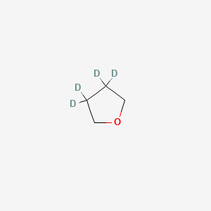 molecular formula C4H8O B13782784 Tetrahydrofuran-3,3,4,4-D4 