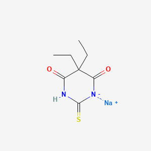 molecular formula C8H11N2NaO2S B13782815 Sodium 5,5-diethyl-2-thiobarbiturate CAS No. 64038-06-8