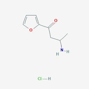 molecular formula C8H12ClNO2 B1378283 3-Amino-1-(furan-2-yl)butan-1-one hydrochloride CAS No. 1384582-24-4