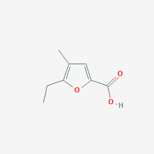 molecular formula C8H10O3 B1378284 5-Ethyl-4-methylfuran-2-carboxylic acid CAS No. 106949-97-7