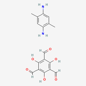 2,5-Dimethylbenzene-1,4-diamine;2,4,6-trihydroxybenzene-1,3,5-tricarbaldehyde