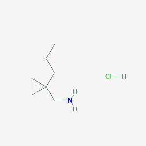 molecular formula C7H16ClN B1378291 (1-Propylcyclopropyl)methanamine hydrochloride CAS No. 1384576-83-3