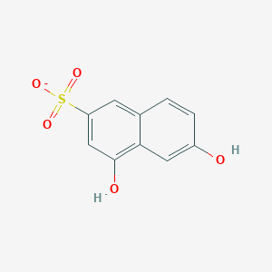 molecular formula C10H7O5S- B13782984 4,6-Dihydroxynaphthalene-2-sulfonate 