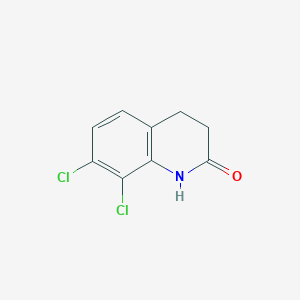 molecular formula C9H7Cl2NO B1378305 7,8-Dichloro-1,2,3,4-tetrahydroquinolin-2-one CAS No. 1423032-53-4