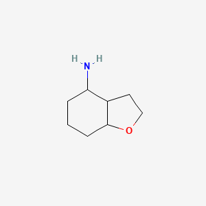 molecular formula C8H15NO B1378307 Octahydro-1-benzofuran-4-amine CAS No. 1394040-97-1