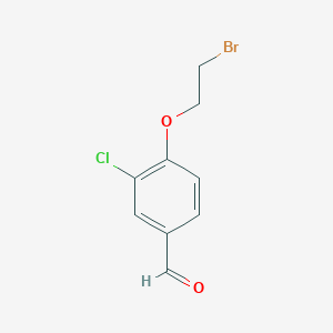 molecular formula C9H8BrClO2 B1378309 4-(2-Bromoethoxy)-3-chlorobenzaldehyde CAS No. 1394040-83-5