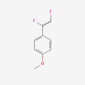 molecular formula C9H8F2O B13783124 1-(1,2-Difluoroethenyl)-4-methoxybenzene CAS No. 85433-90-5