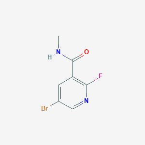 molecular formula C7H6BrFN2O B1378321 5-Bromo-2-fluoro-N-methylnicotinamide CAS No. 1310416-54-6