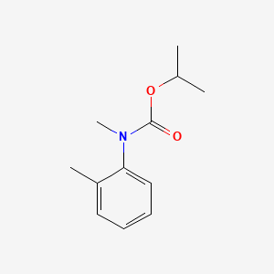 molecular formula C12H17NO2 B13783220 N-Methyl-N-(o-tolyl)carbamic acid isopropyl ester CAS No. 73623-09-3