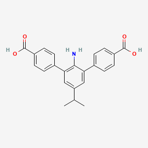 4-[2-amino-3-(4-carboxyphenyl)-5-propan-2-ylphenyl]benzoic acid